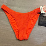 Free People It’s Now Cool Raspberry Crimped Swim Bottoms Sz Medium NWT Photo 0