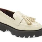 Franco Sarto NWT SARTO by Balinna Patent Platform Tassel Loafers- Putty Photo 0