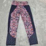 Athleta  High Rise‎ Indigo Shores Chauranga Capri Leggins Sz XXS Photo 7