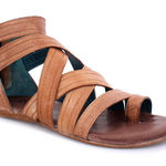 Bed Stu Roan by  Royalty Leather Gladiator Sandals in Pecan Brown Women’s Sz 9.5 Photo 0