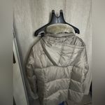 Michael Kors  Faux-Fur Collar Puffer Coat Feather Down-silver- size XL Women’s Photo 6