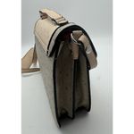 Guess  Rhinestone Logo Eco Ostrich Leather Small Bag Purse Rose And Gray Photo 15