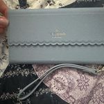 Kate Spade  Light Blue Scalloped Wristlet Photo 0