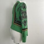 BCBGMAXAZRIA NWOT BCBG Maxazria Green Draped Open Front Jacket Blazer SMALL Career Womens Photo 5