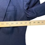 JG Hook Navy 100% Wool Blend Single Button Blazer Chic Classic Business Casual 4 Blue Photo 11