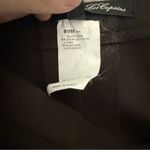 Les Copains Women’s Italian Wool Blend Dress Pants Deep Brown Size 42 US 4/6 Black Photo 3