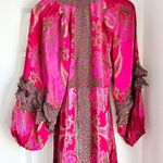 Farm Rio NWT Pink Floral Glam Scarf Maxi Dress Photo 8