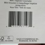 Vera Bradley  Womens Cotton Mini Trapeze Cosmetic Makeup Organizer Bag Rose Toile Photo 9