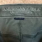 American Eagle  Women’s Super Stretch Olive Green Straight Leg Denim Jeans Photo 10