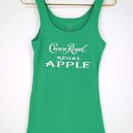 Tangerine Crown Royal Regal Apple Women's Bright Green Tank Top - Size S - GUC Photo 8