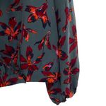 Madewell Silk Tie Neck Wrap Top in Winter Orchid Photo 2