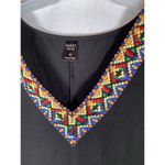 Emery Rose Sleeveless Dress Embroidered Boho Womens Medium Black Photo 1