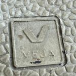 VEJA  Esplar Women's White Leather Logo Low Top Lace Up Athletic Sneakers Shoes 9 Photo 7