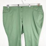 Woman Within  Plus Size 30WP Jeans Green Straight‎ Leg Stretch Pockets 149 Photo 3