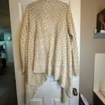 Faded Glory  Cream Open Front Cardigan with Textured‎ Pattern Photo 3