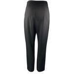 Lulus Women's Black Straight Tapered Leg High Waist Zip Trousers Dress Pants S Photo 2