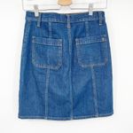 Madewell  Womens Academia Preppy Button Front Denim Jean Pencil Skirt Size 26‎ Photo 5