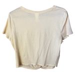 H&M  Front Tie Knot Top Shirt Med Crop Baby Tee Basic Womens Short Sleeve Photo 1
