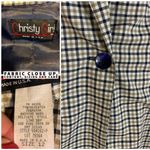 VINTAGE CIRCA 1990'S CHRISTY GIRL TAUPE & BLUE PLAID SHORTS' SUIT (12) Photo 10