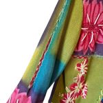 Vintage Sandy Starkman Floral Embroidered Art To Wear Cardigan Green Photo 5