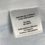 Vineyard Vines  Sand Dollar Scarf Print Maxi Dress White Blue Womens 12 Side Slit Photo 8