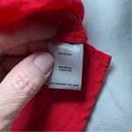 John Mark  Tunic Top Size Large Red Pockets Art to Wear Zip Back 3/4 Sleeves Photo 7