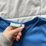 Vintage Womens Size Small Blue Basic Baby Tee Shirt Top Y2K Alt Grunge 2000s 90s Photo 1