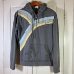 O'Neill  Surf Zip Up Hoodie Womens XL Gray‎ Sun Graphic Embroidered Coastal Photo 2