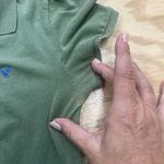 American Eagle Y2k Polo Baby T Shirt Women's Size Medium Green Preppy Fitted Photo 9