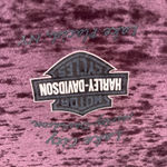 Harley Davidson Women’s  Sz:S Heather Purple Lake Placid Babydoll Graphic Tee. Photo 8