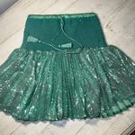 Flannel Australia Sequin Top And Skirt Set Green Sparkly Photo 3