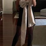 House Of CB  Jana Giant Bow Strapless Mini Cocktail Dress in Black Size X-Small Photo 15