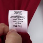 American Giant Womens Long Sleeve Ribbed Knit Crew Neck T Shirt Burgundy Size M Red Size M Photo 3