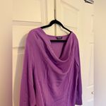 Allegra K Purple Cowl Neck Long Sleeve Blouse Jewel Tone Size XL Photo 3