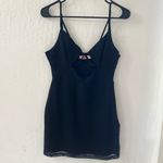 Misspap  Black Mini Strappy Cutout Bodycon Dress Size 12 Photo 1