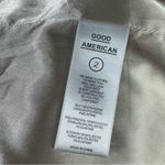 Good American Cut Out Blazer in Stone Wash Grey Size 2 US Medium Photo 5