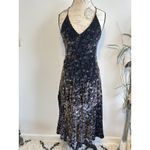 Rebecca Taylor ‎ Floral Velvet Slip Dress 100% Exclusive Black Small RV$450 Photo 1