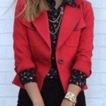 CAbi  The Little Red Jacket Women's Size 2 Style #3374 Photo 0