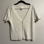 H&M  Ribbed Button Down Shirt Photo 0