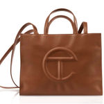 Telfar NWT Medium Tan Shopping Bag Handbag Photo 0