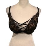 Adore Me Black and Nude Lace Bra Excellent Condition Photo 0