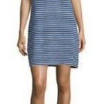 Joie  Blue And White Striped Cotton‎ Short Sleeve Pullover Mini T Shirt Dress S Photo 0