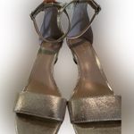 Ann Taylor  gold metallic wedge sandals 7 1/2M Photo 9