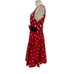 Disney Parks Dress Minnie Mouse Polka Dot Print Fit & Flare Red Size Medium Photo 7