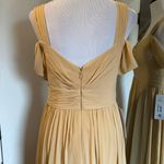 Azazie Gold Lianne Custom Size Dress Photo 4