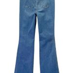 Spanx NWT Flare Jeans Size Large Tall Stonewashed Blue Pull-On Stretch Denim NEW Photo 2