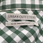 Urban Outfitters  As If Green White Gingham Cropped Jacket Women’s XS Photo 2
