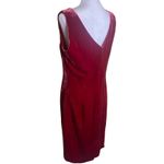 Spiegel Vintage Burgundy Silk Blend Velvet Sheath Dress Size 10 Red Photo 6