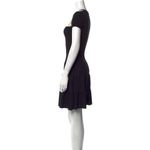 Red Valentino $750 Lace Yoke Rib-knit Dress Black Sz XS Photo 5