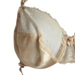 Vintage Cream Lace Backless by Young Smoothie Underwire Convertible Bra size 34C Photo 3